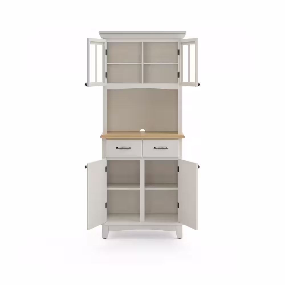 HOMESTYLES White Buffet with Hutch