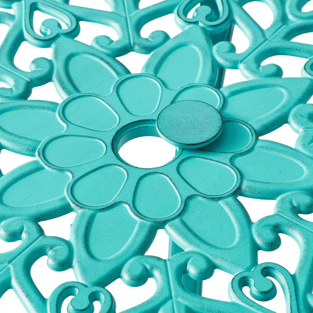 None Outdoor Cast Aluminum Garden 3-Piece Bistro Set