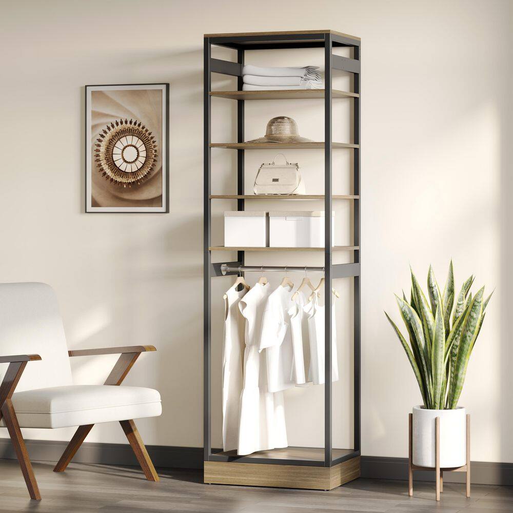 None Bryant closet in 24 in. W with top shelves Wood Closet System