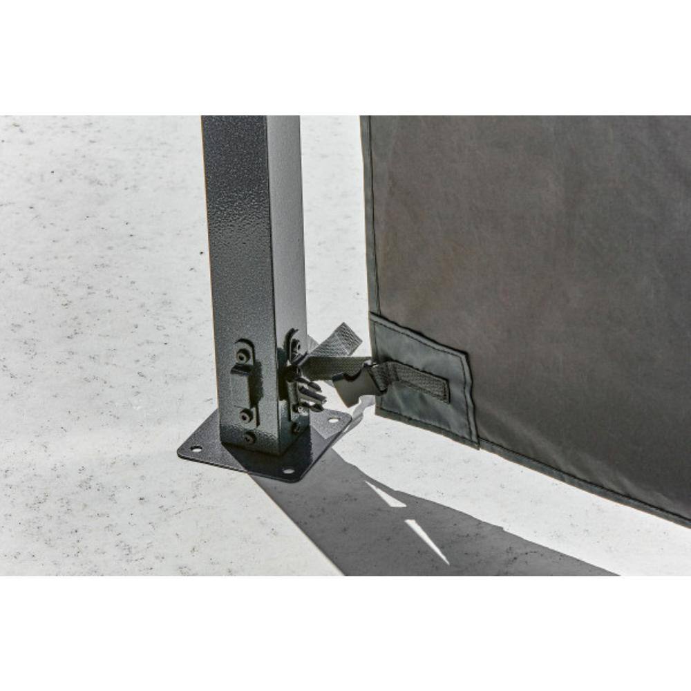 Sojag Danxia 7 ft. x 9 ft. Grey Cabana Steel Framed Gazebo