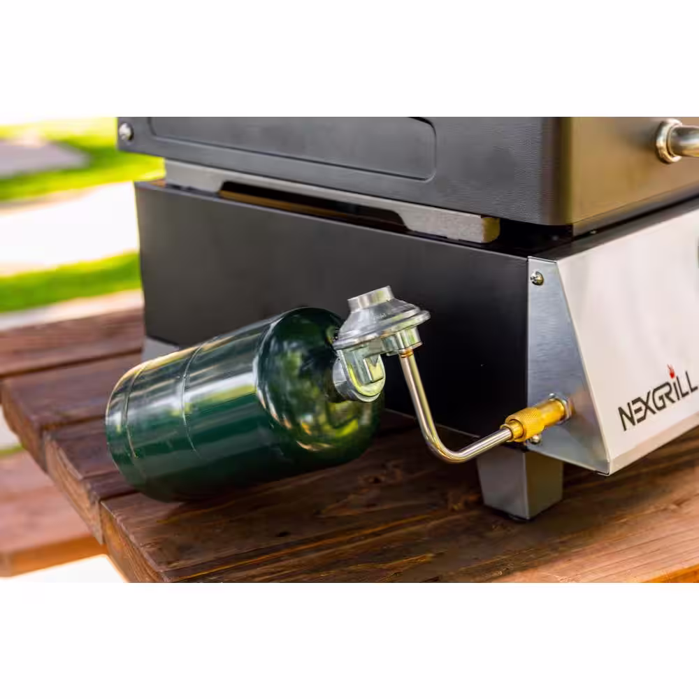 Nexgrill Daytona 1-Burner 17 in. Propane Gas Table Top Griddle in Black