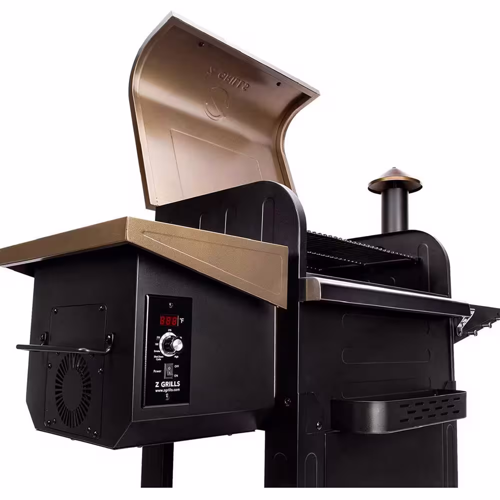Z GRILLS 573 sq. in. Wood Pellet Grill and Smoker PID, Bronze