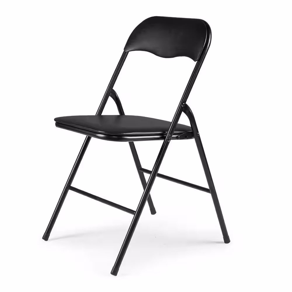 None Black Metal Folding Chair(Set of 4)