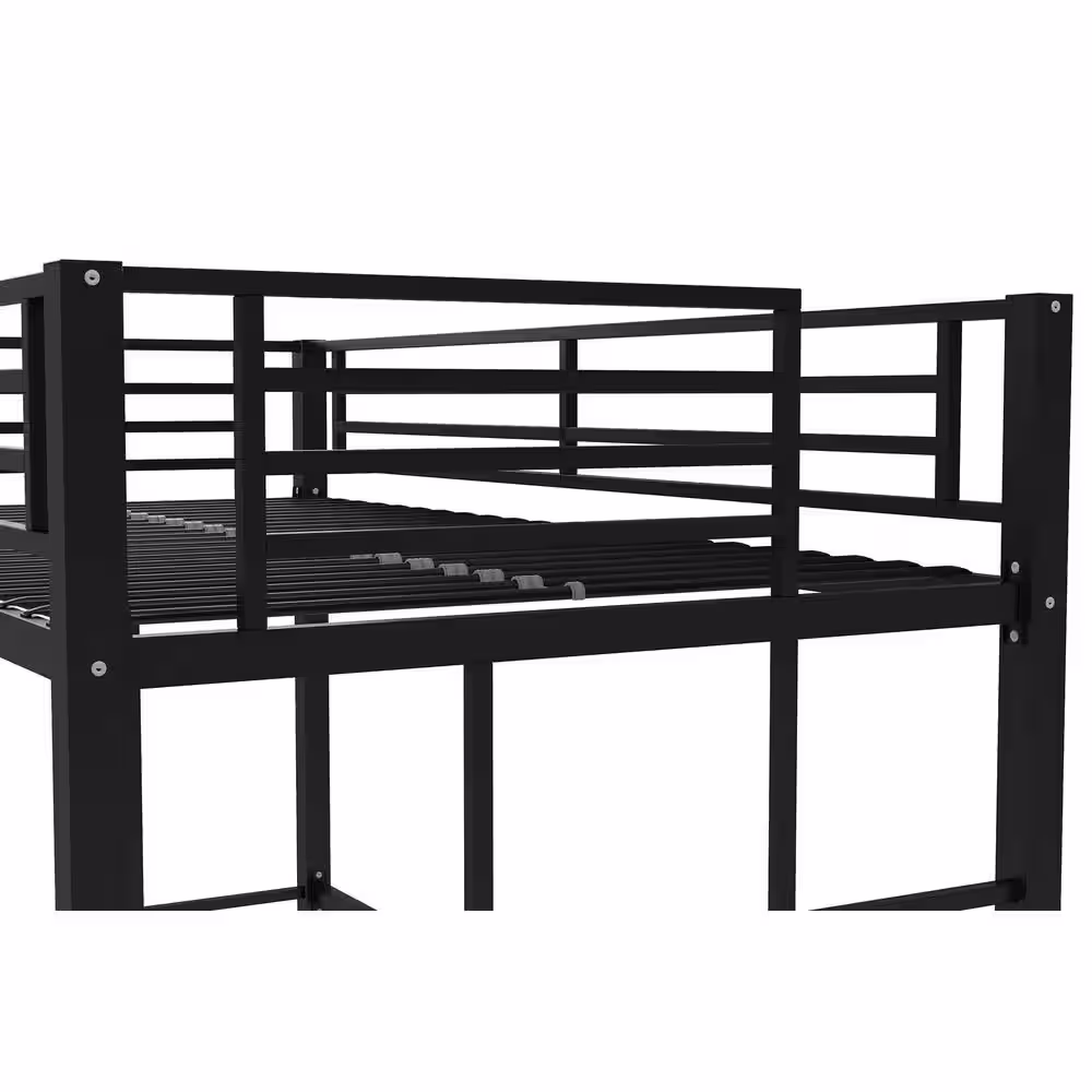 DHP Benjamin Twin Metal Loft Bed, Black