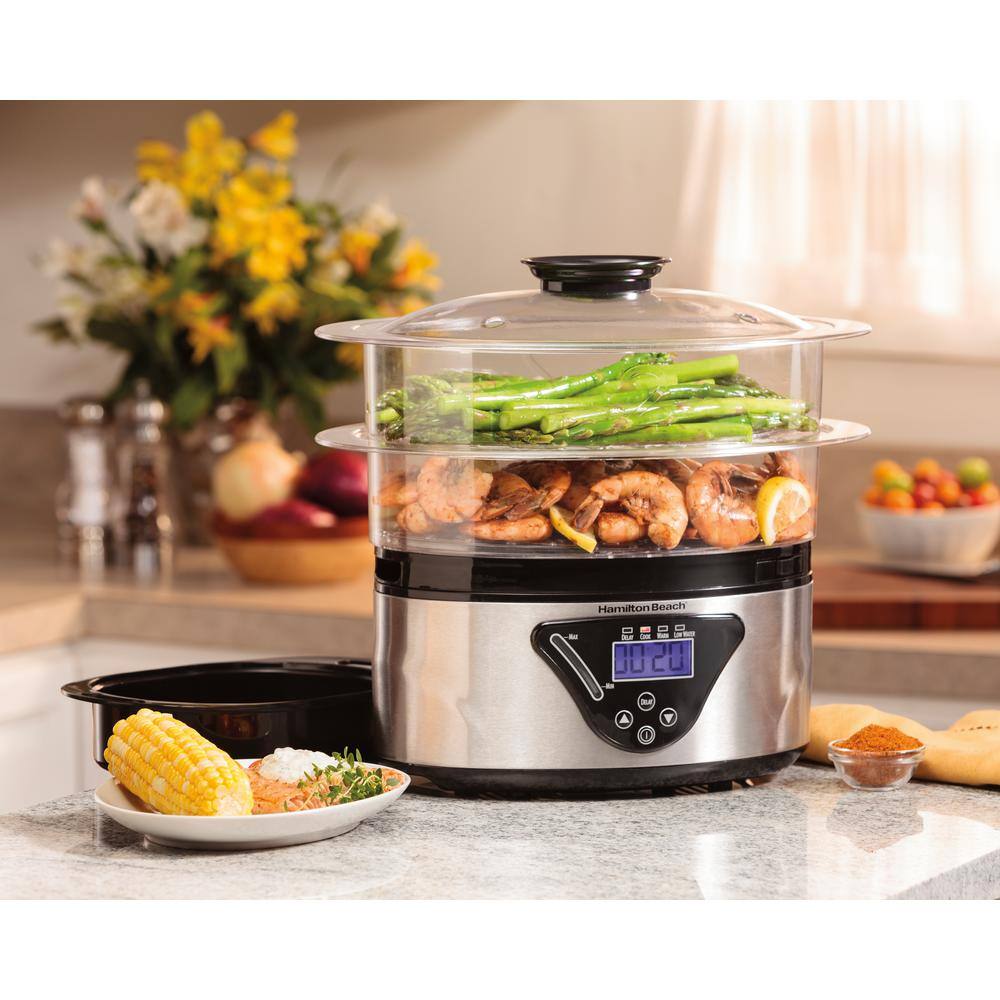 Hamilton Beach 22-Cup Stainless Steel Digital Food Steamer