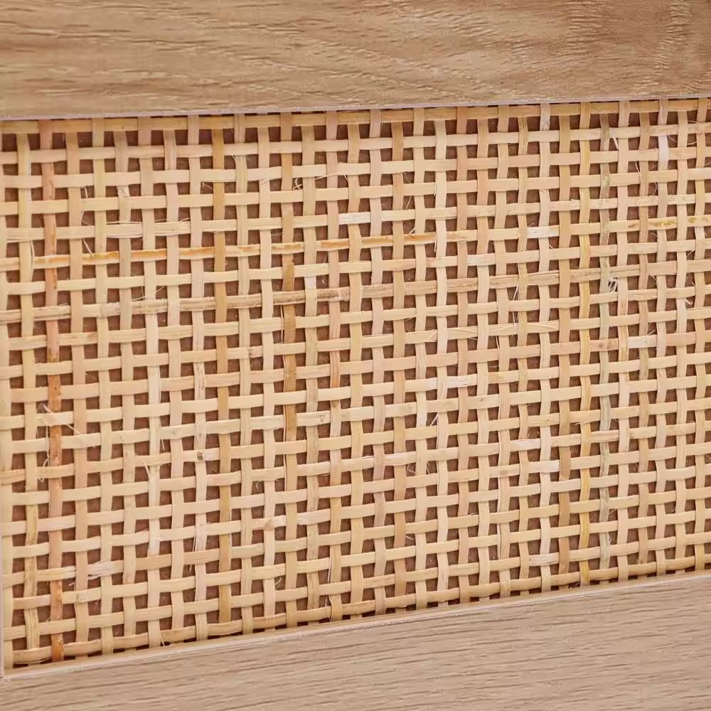 LuxenHome 6-Drawer Light Oak Dresser 29.5 in. x 43.3 in. x 15.7 in.