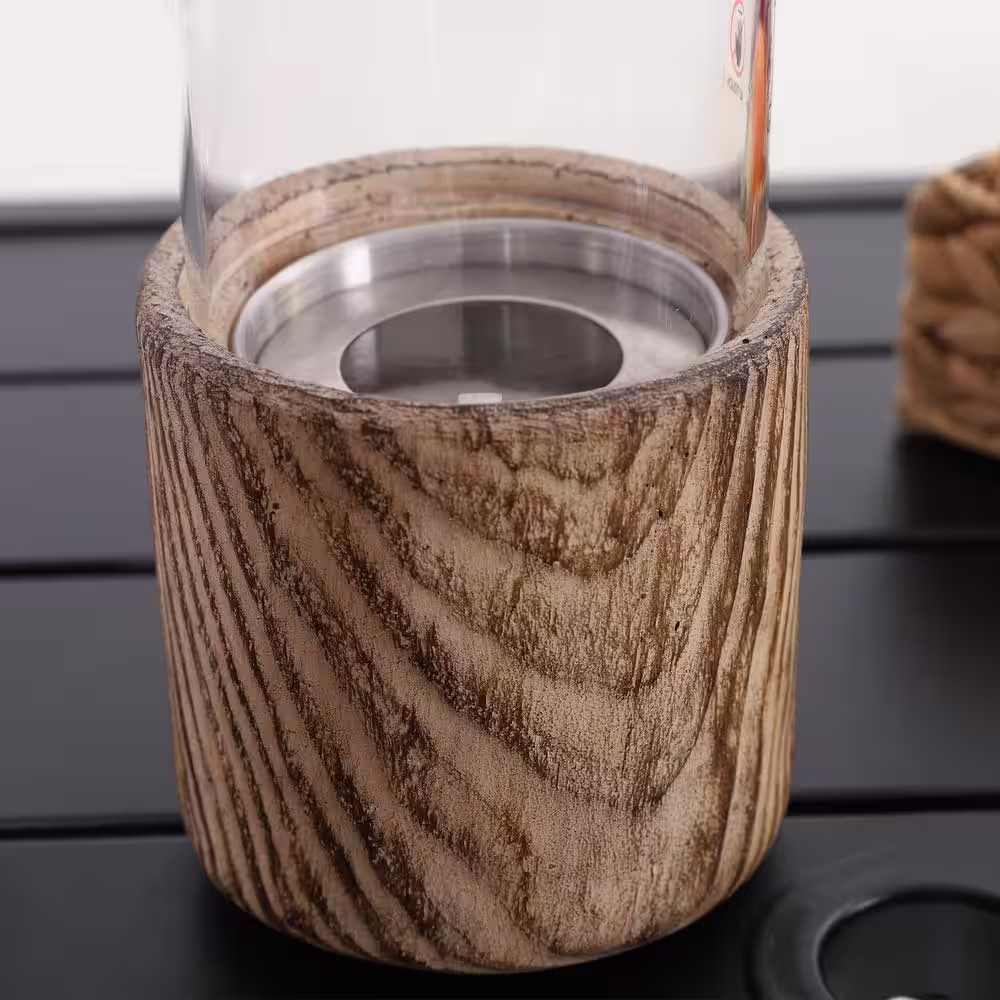 None 4.53 in. x 7.32 in. TerraFab Material Ethanol Round Brown Tabletop Fire Pit