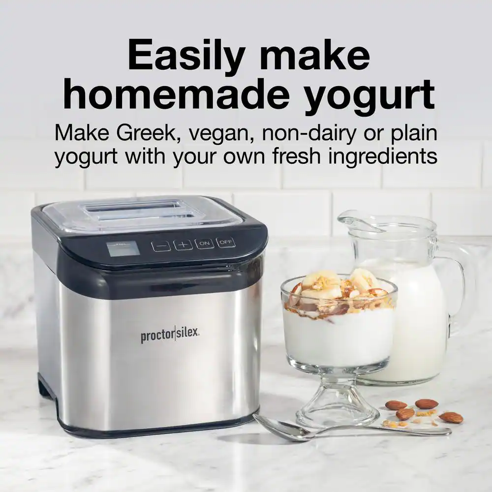 Proctor Silex 1 qt. Stainless Steel Yogurt Maker