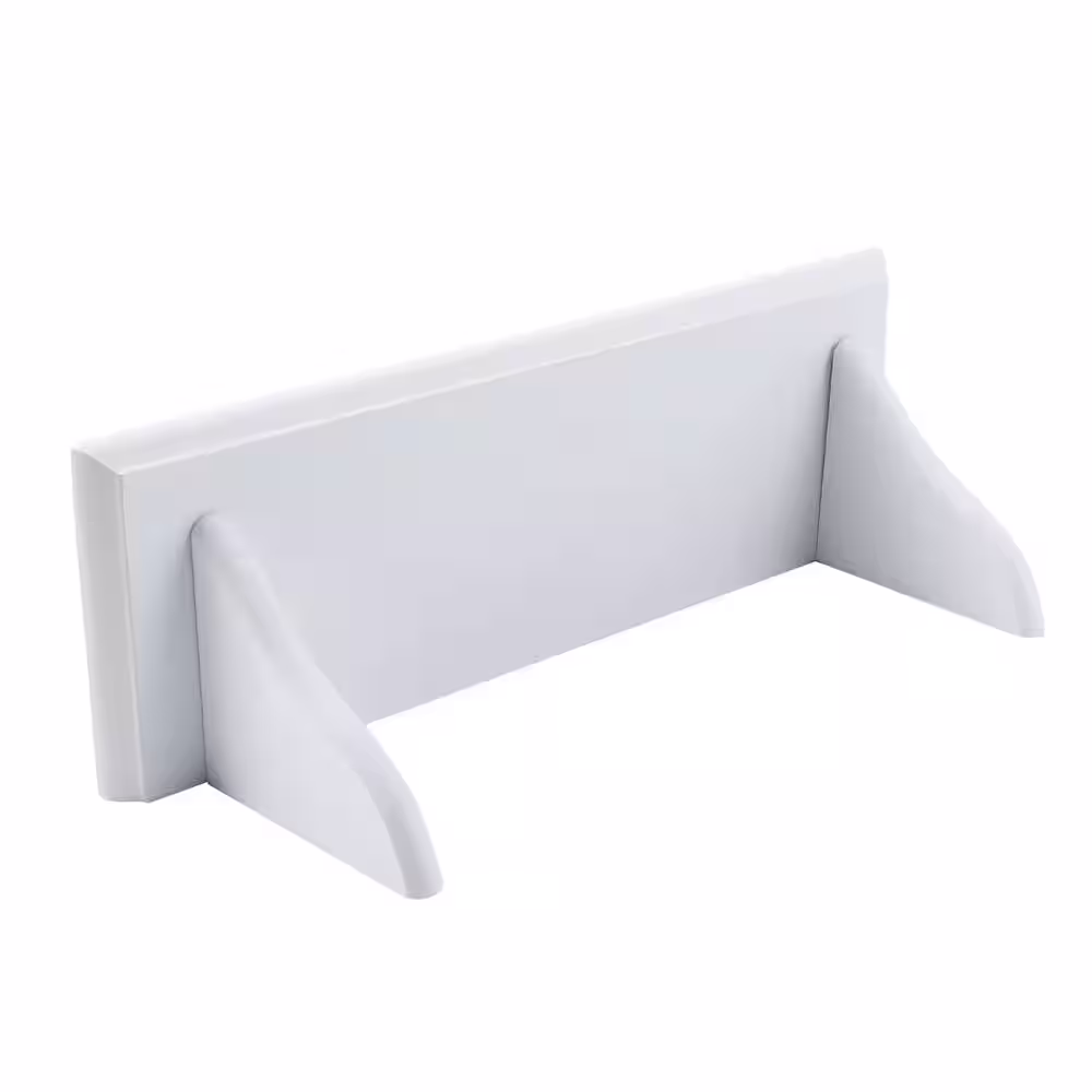 None 16 in. W x 5 in. D White Classic Shelf Kit Decorative Wall Shelf
