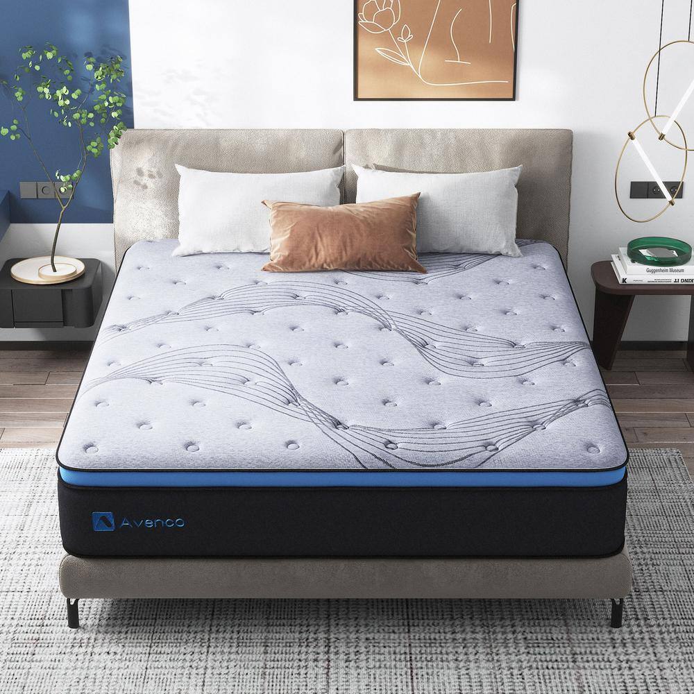 Avenco 12 in. Medium Hybrid Gel Foam Mattressï¼Pillow Top Full Mattress