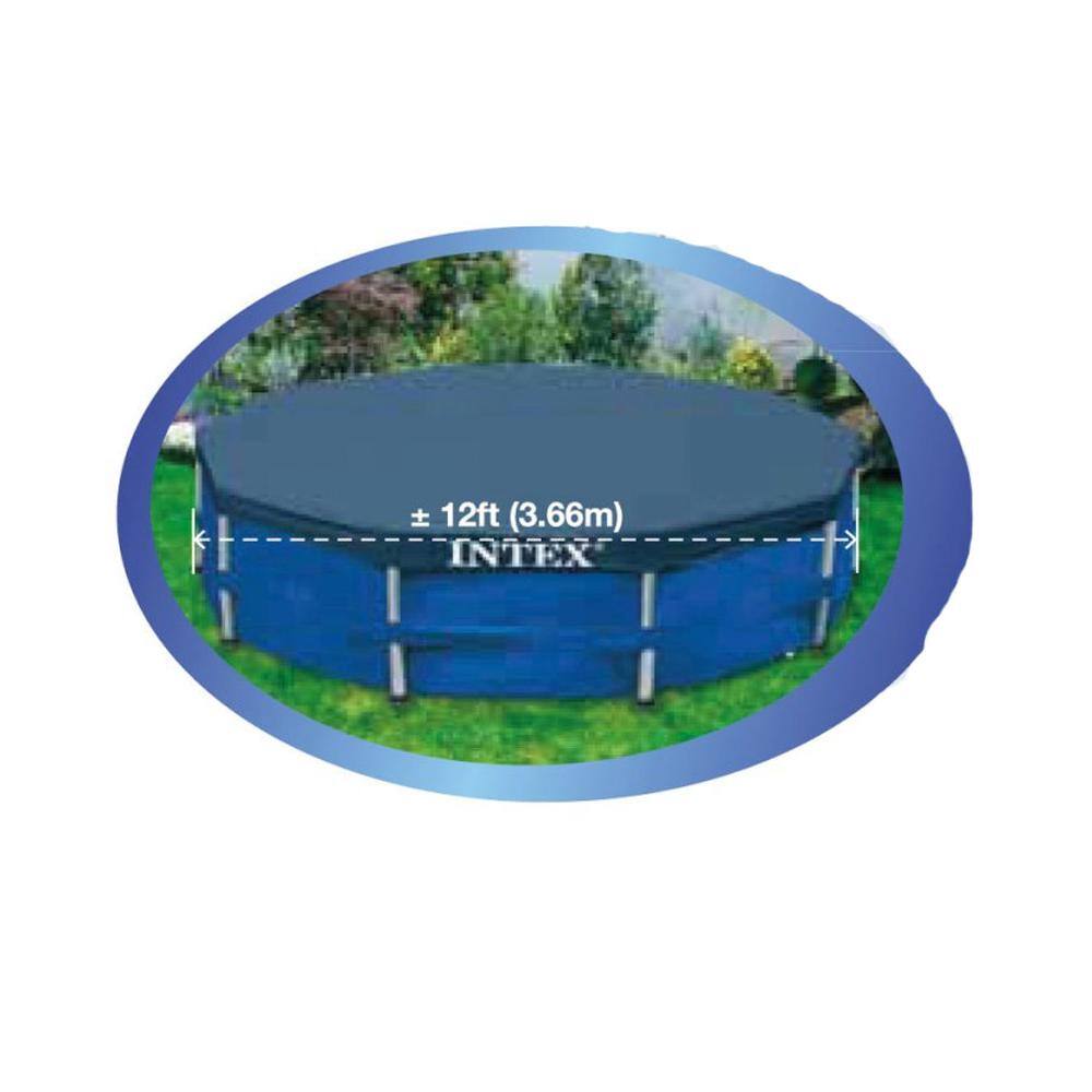 Bestway 12 ft. x 30 in. D Steel Pro Round Above Ground Pool with Steel Metal Frame