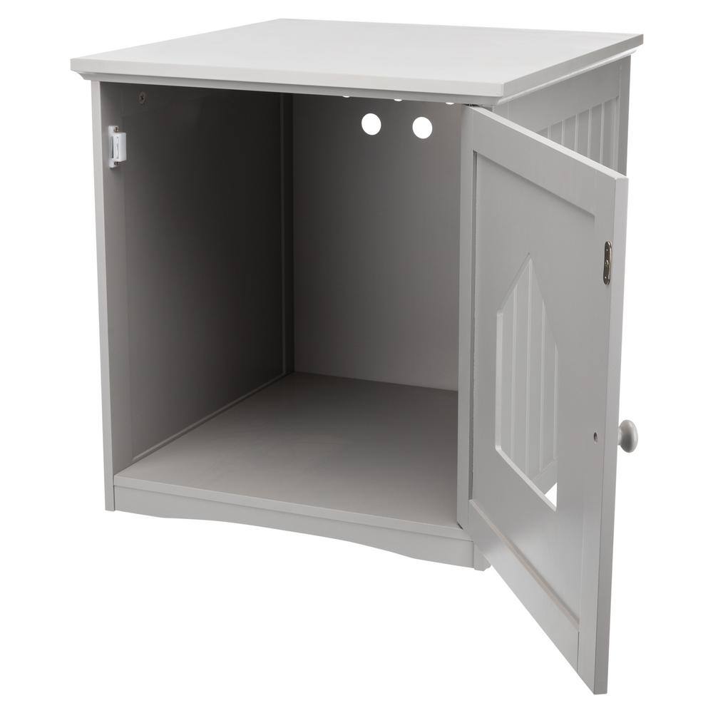 TRIXIE Standard Wooden Litter Box Enclosure in Gray
