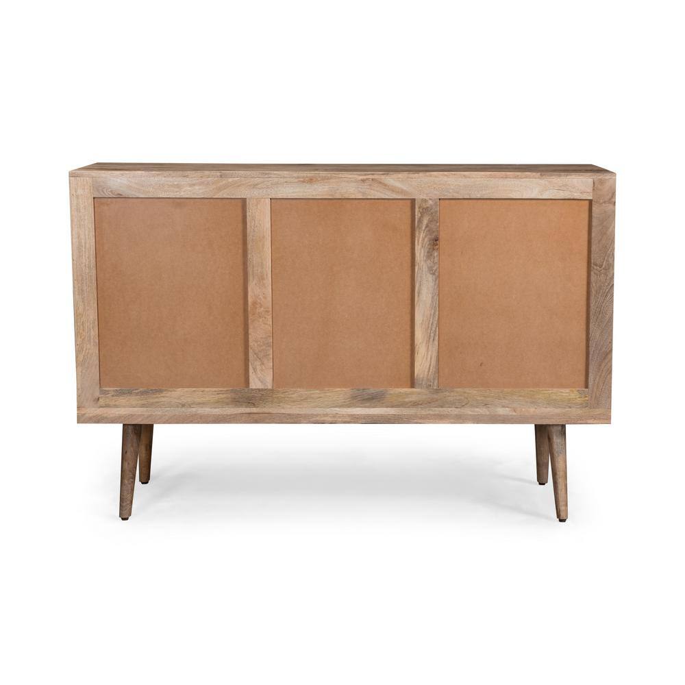 Noble House Latimer 3-Drawer Natural Brown Sideboard