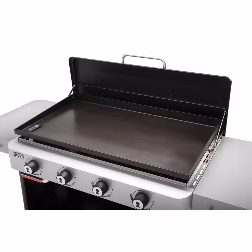 Weber 4 Burner Propane Gas Grill 36 in. Flat Top Griddle in Black