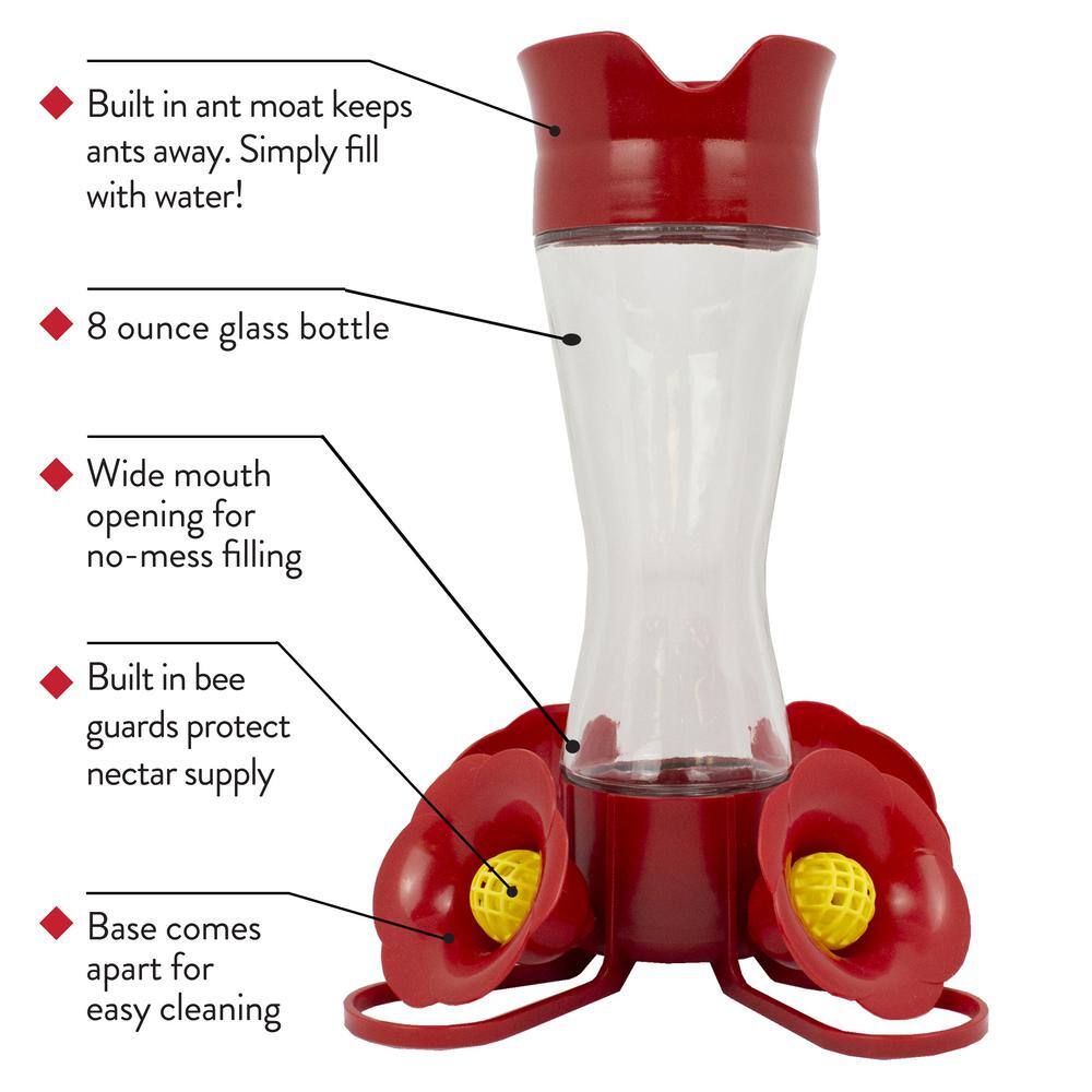 Perky-Pet Pinch-Waist Glass Hummingbird Feeder Kit