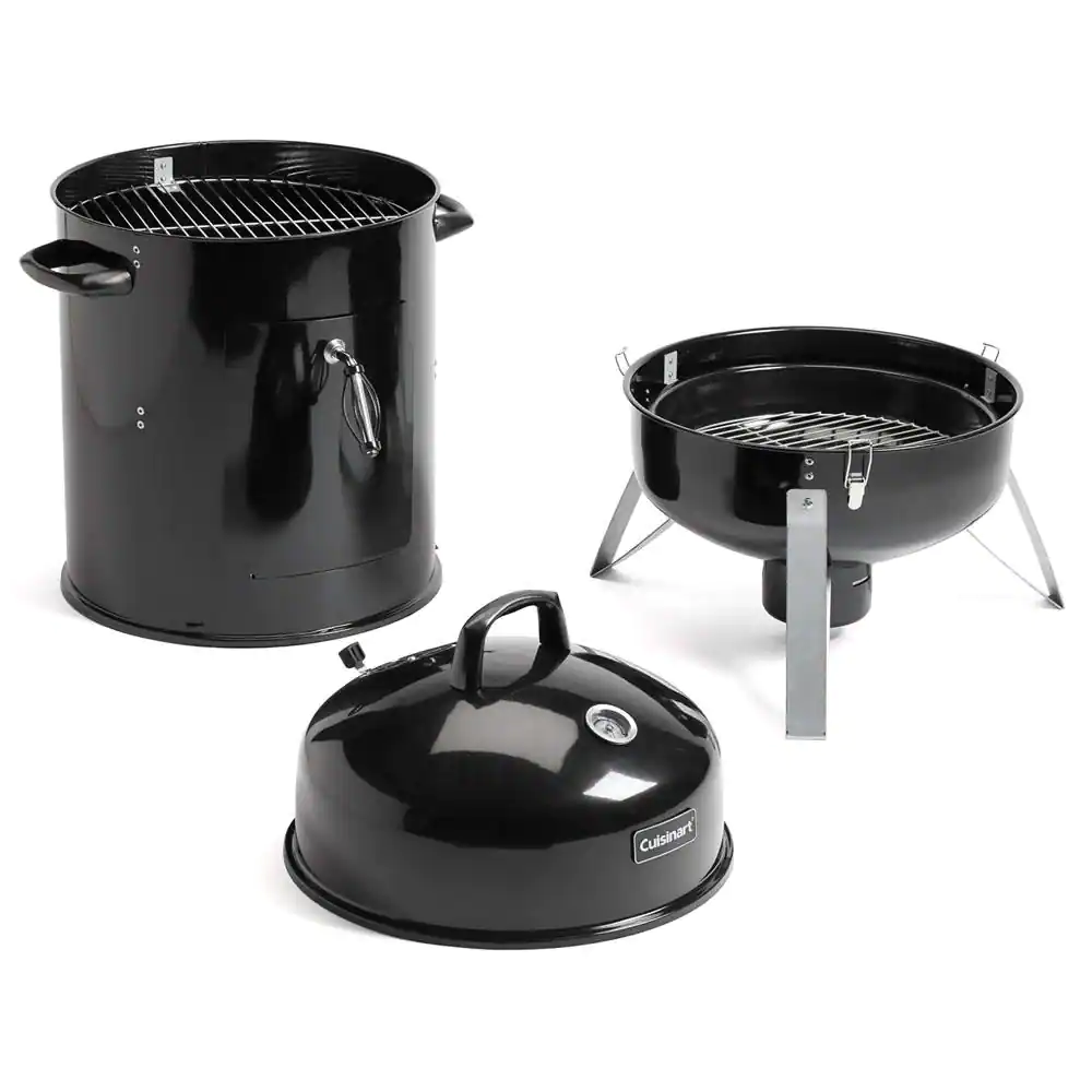 Cuisinart Vertical 18 in. Dia Charcoal Smoker in Black