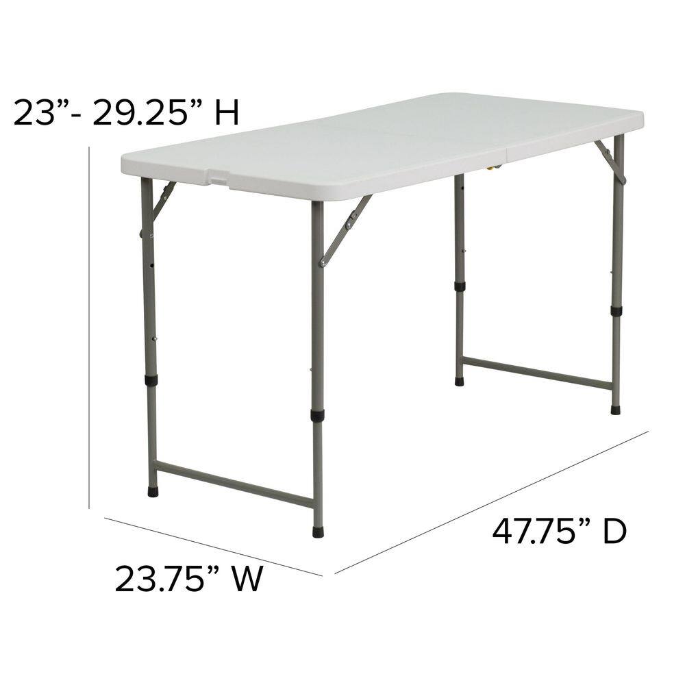 Carnegy Avenue Granite White Folding Table