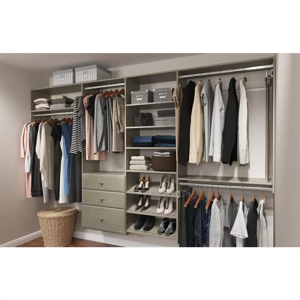 Closet Evolution 14 in. W Sliding Silver Valet Rod