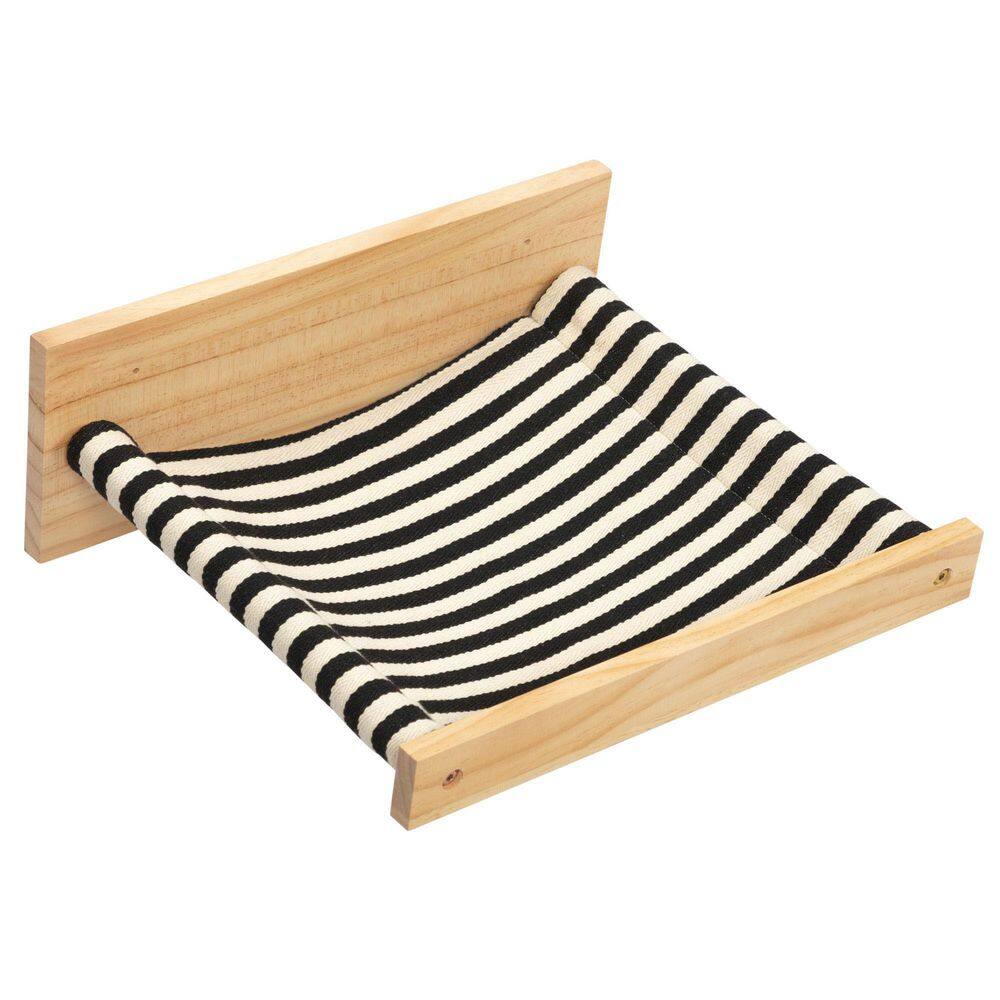 None Medium Wall-Mounted Wooden Cat Shelf