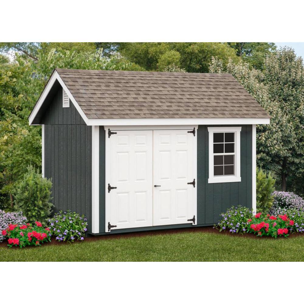 None Fairmont 12 ft. W x 8 ft. D Wood Storage Shed Kit With Floor 96 sq. ft.
