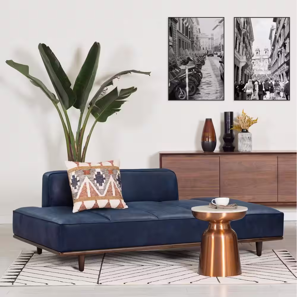 Poly and Bark Jasper 80 in. Daybed in Midnight Blue