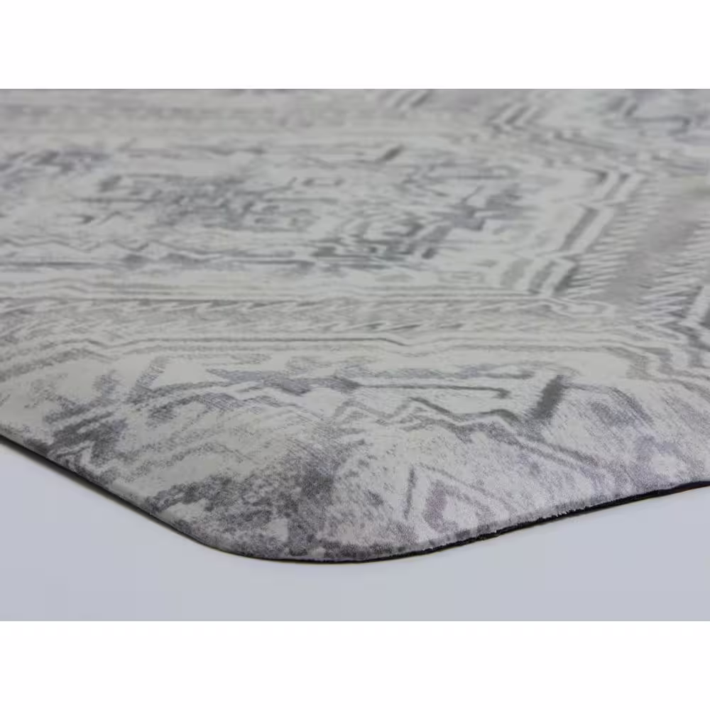 FloorPops Grey Harper 60 in. x 20 in. Anti-Fatigue Comfort Long Mat