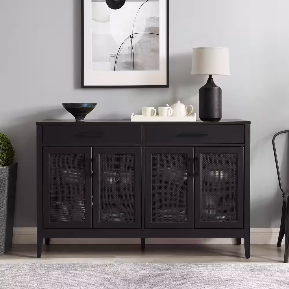 CROSLEY FURNITURE Milo Black Sideboard
