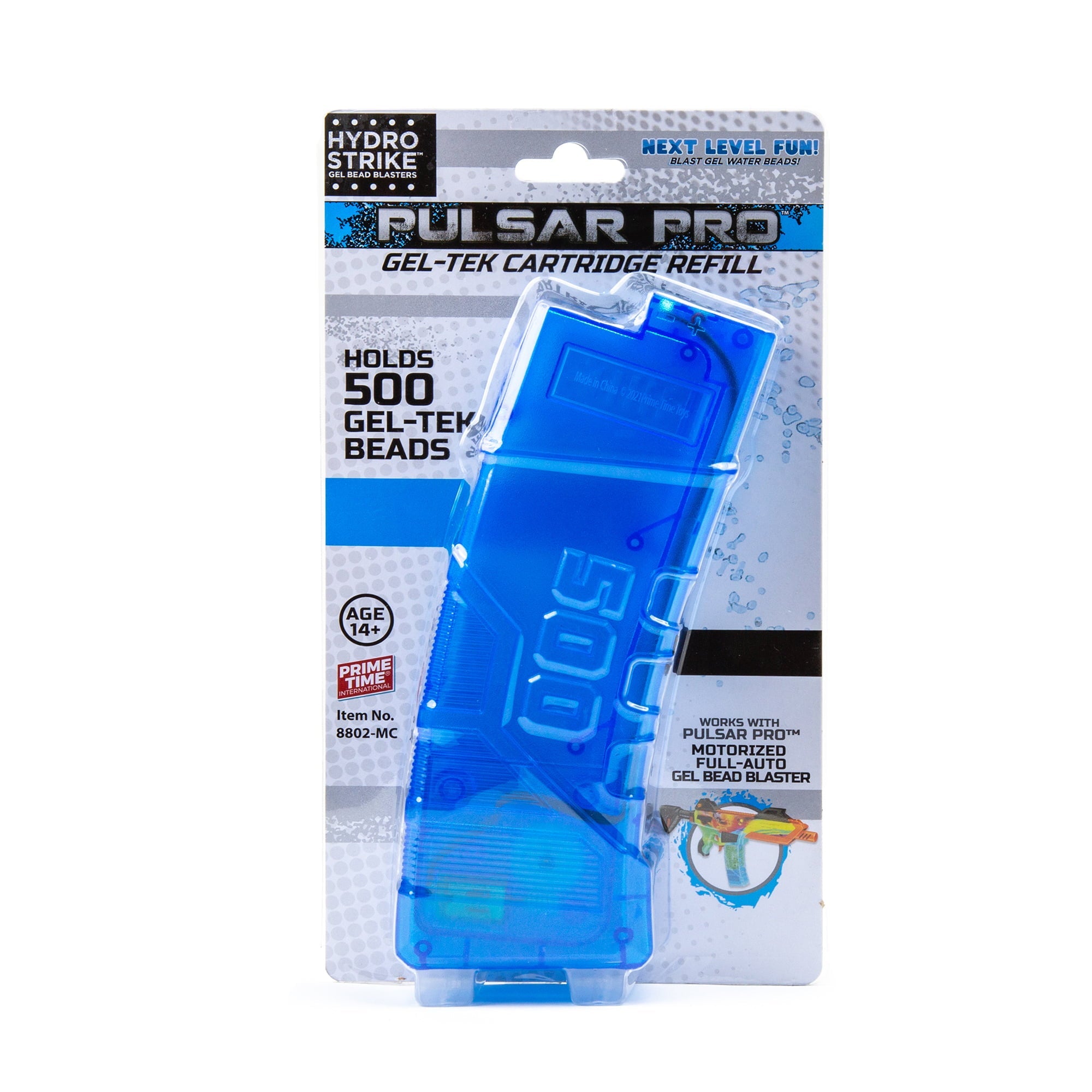 Hydro Strike Pulsar Pro Gel Blaster Water Bead Cartridge Outdoor Toy, Holds 500 Gel Water Beads