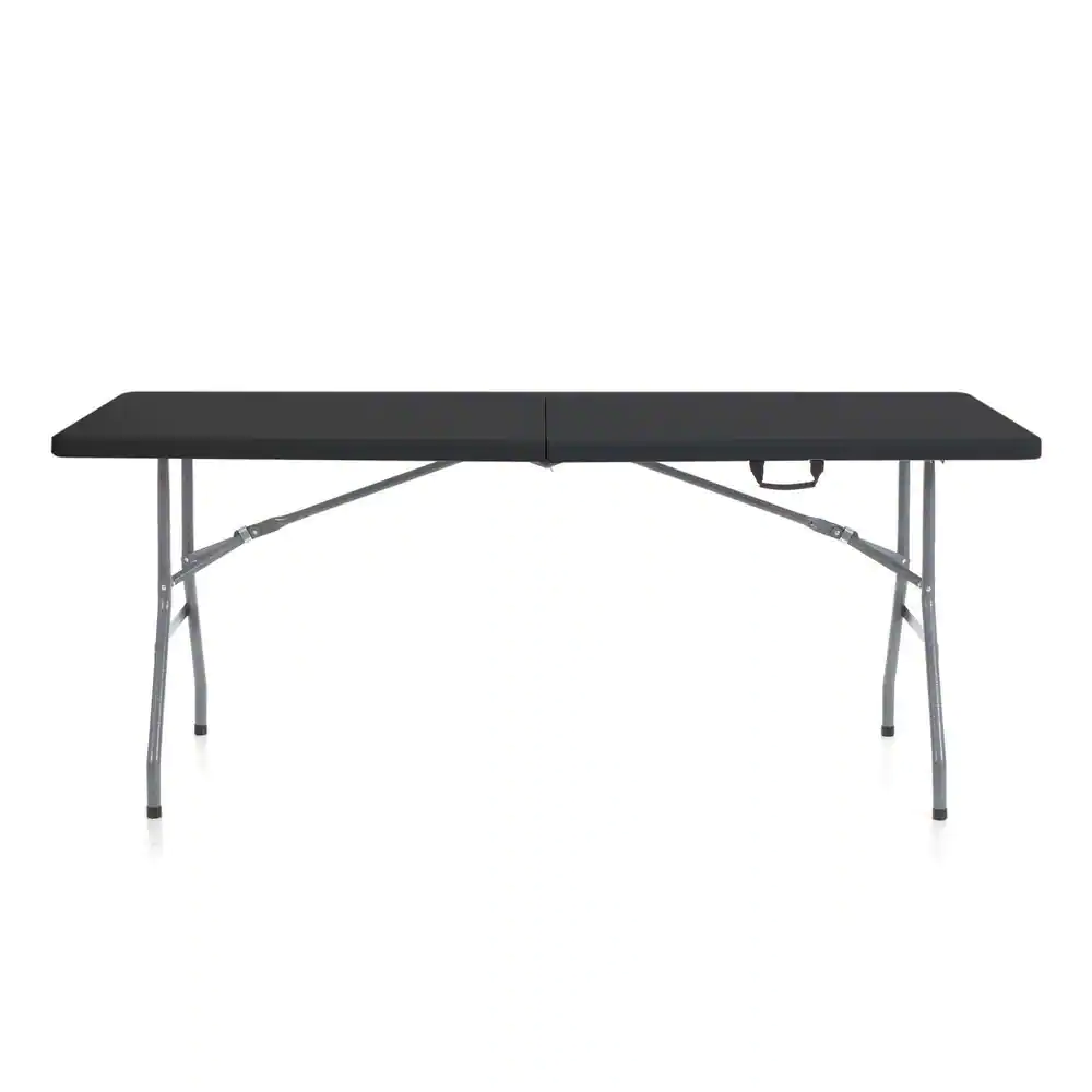 Plastic Development Group 6 ft. Indoor or Outdoor Folding Banquet Table, Black
