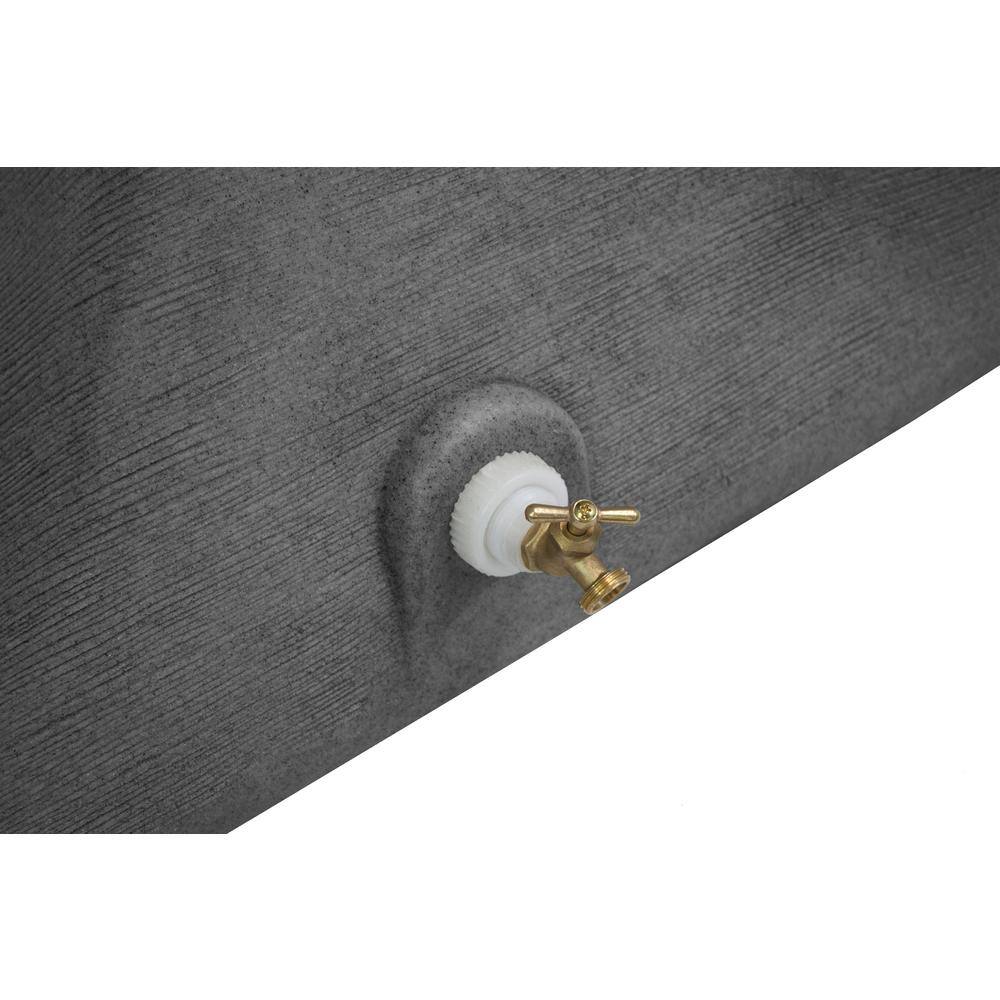 Good Ideas Impressions Slimline 265 Gal. Dark Granite Rain Barrel