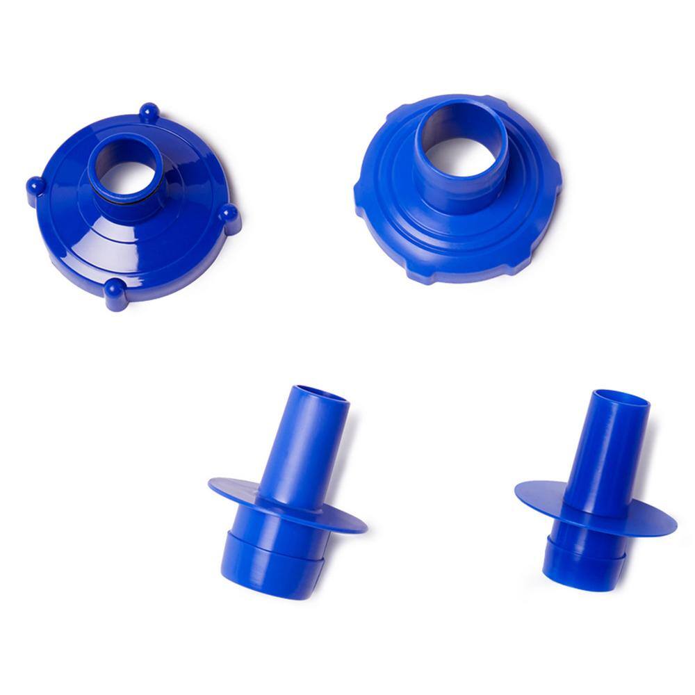 None 18 ft. x 9 ft. Oval-Shaped 48 in. D Above Ground Pool Set with Pump and Cleaning Kit, Metal Frame Pool