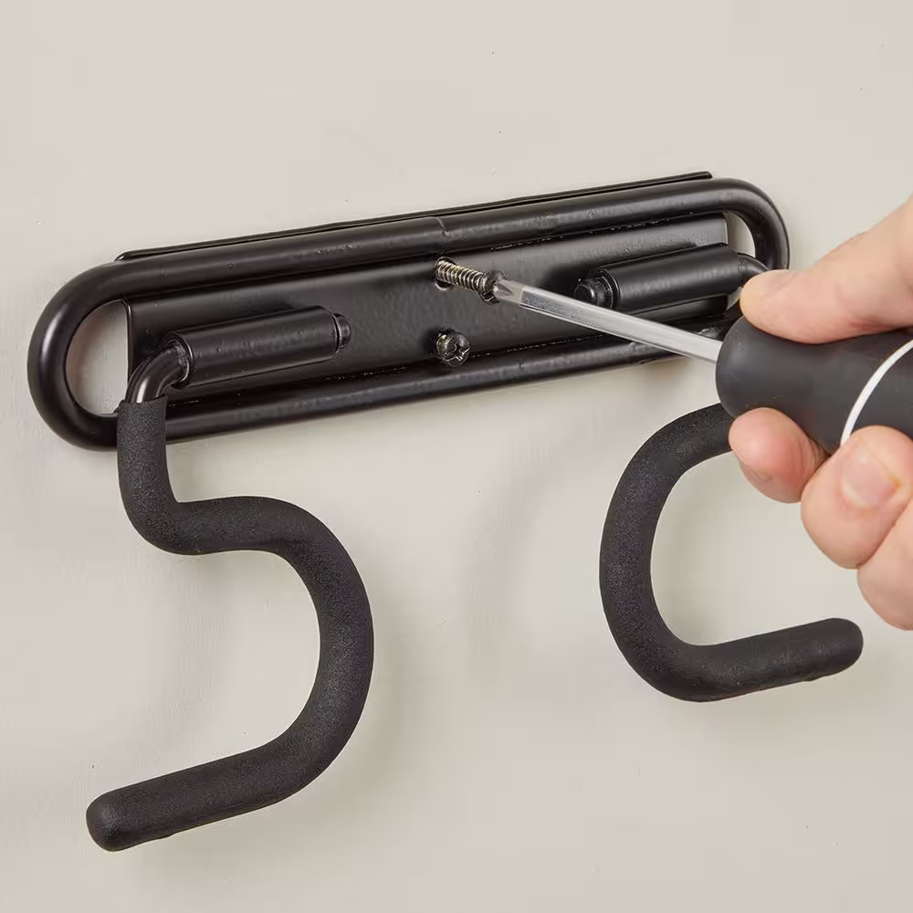 Husky 50 lbs. Heavy-Duty Wall-Mounted Double S-Hook with Mounting Hardware