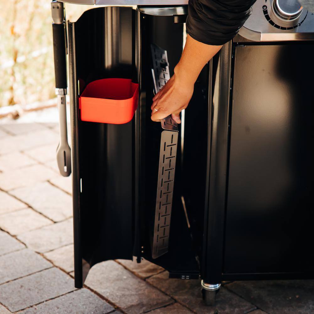 Weber Genesis EPX-335 3-Burner Propane Smart Gas Grill in Black with Side Burner