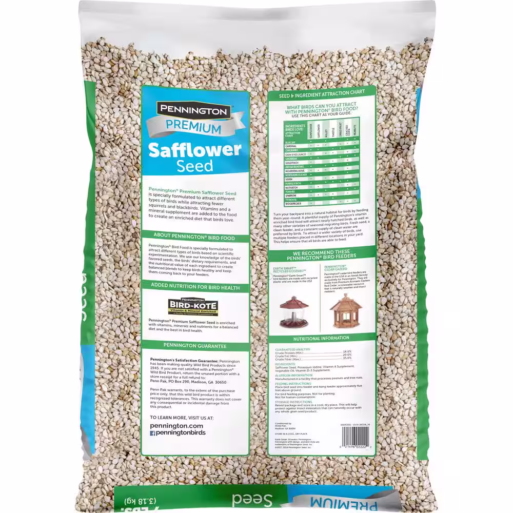 Pennington Premium 7 lbs. Safflower Bird Seed Bird Food