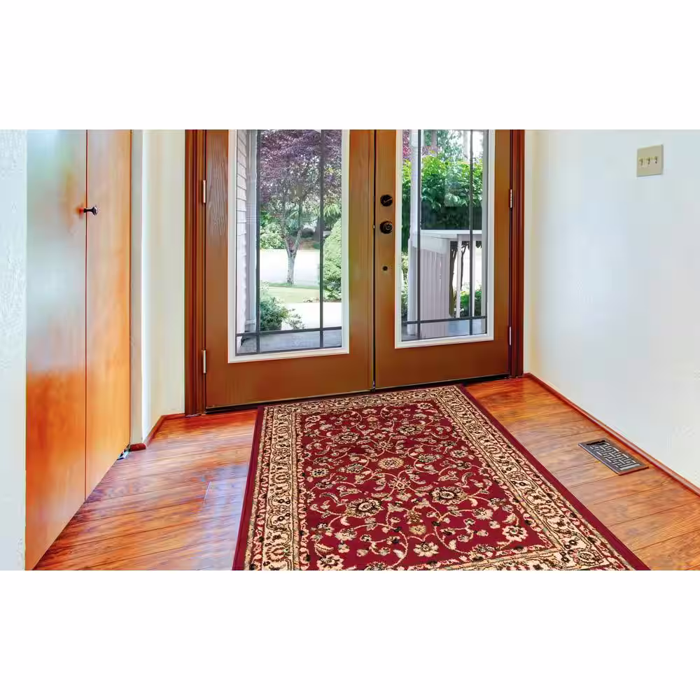 TrafficMaster Marash Red 31 in. x 48 in. Area Rug