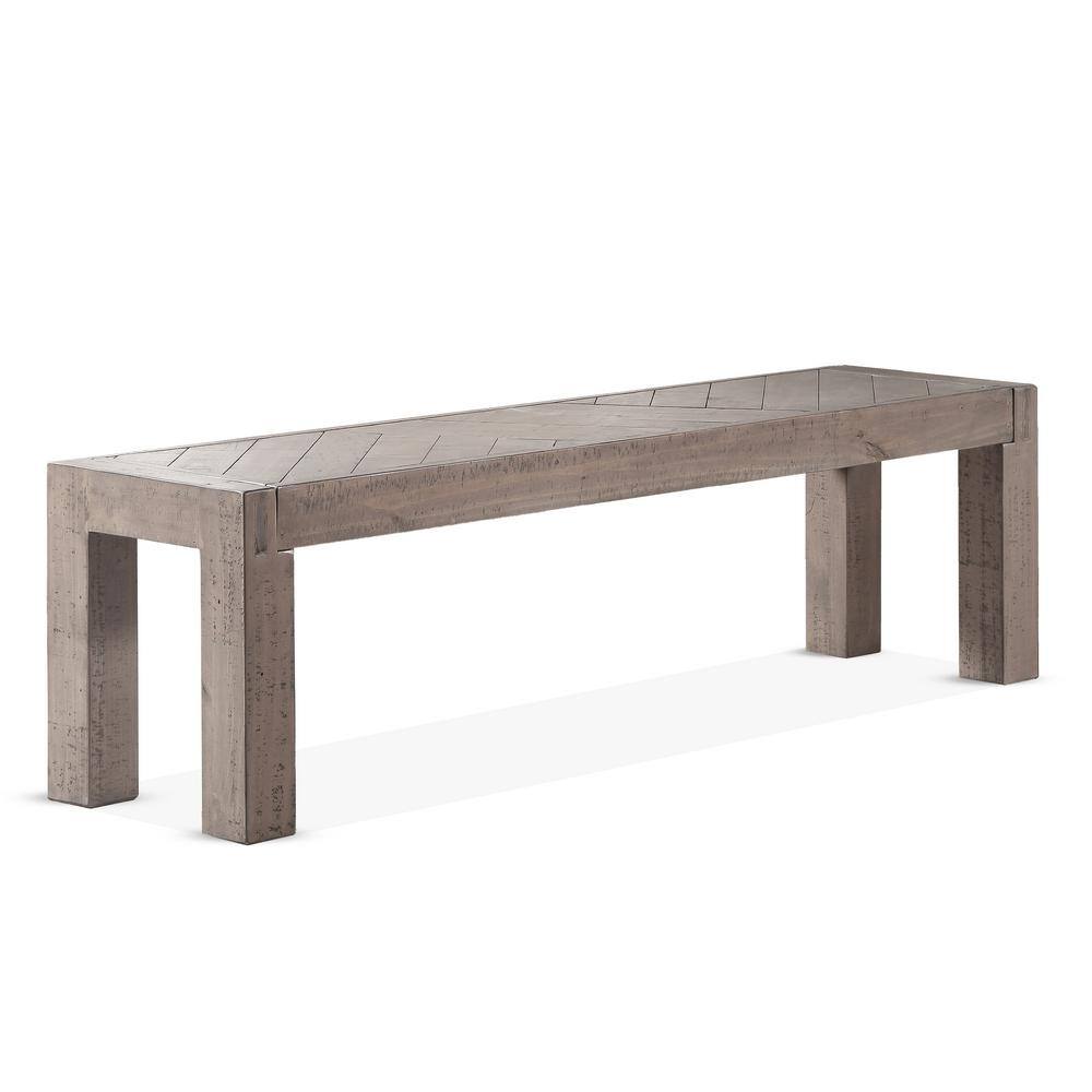 Steve Silver Auckland Weathered Grey Bench