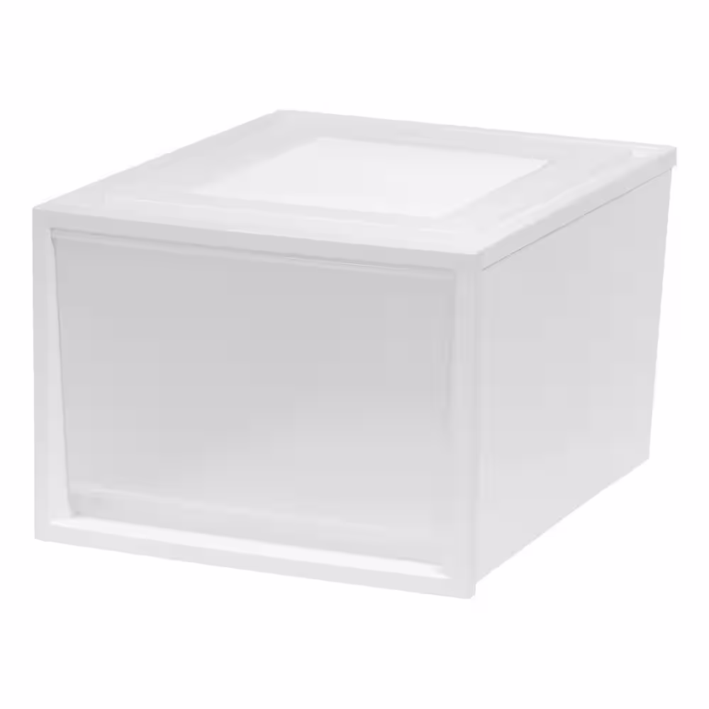 None 15.75 in. W x 11.75 in. H White 3-Drawers Deep Box Chest Drawer