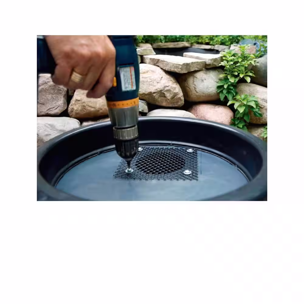 None Rain Barrel, DIY Kit, Used Food Grade Barrel, Upcycled, 63 Gal. Size