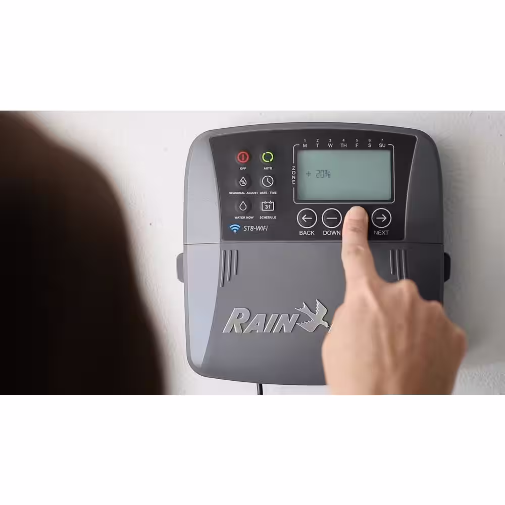 Rain Bird 8-Zone Smart Irrigation Controller Wi-Fi Timer Version 2.0