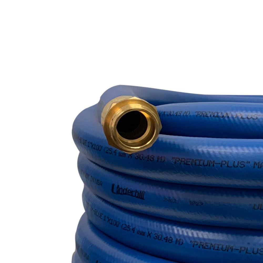 None UltraMax Blue Premium 1 in. x 100 ft. Heavy-Duty Garden Water Hose