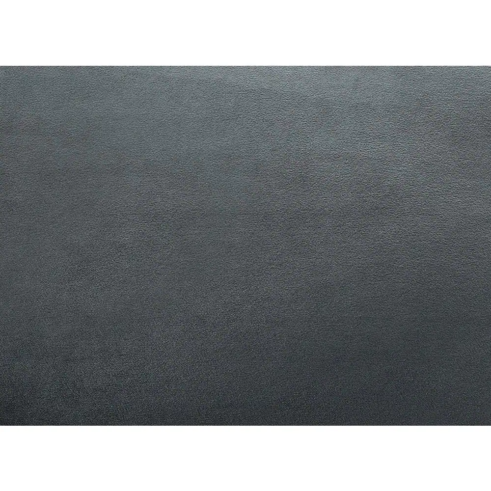 Lifestyle Solutions Wesley 31.5 in. Dark Grey Microfiber 4-Seater Tuxedo Sofa with Round Arms