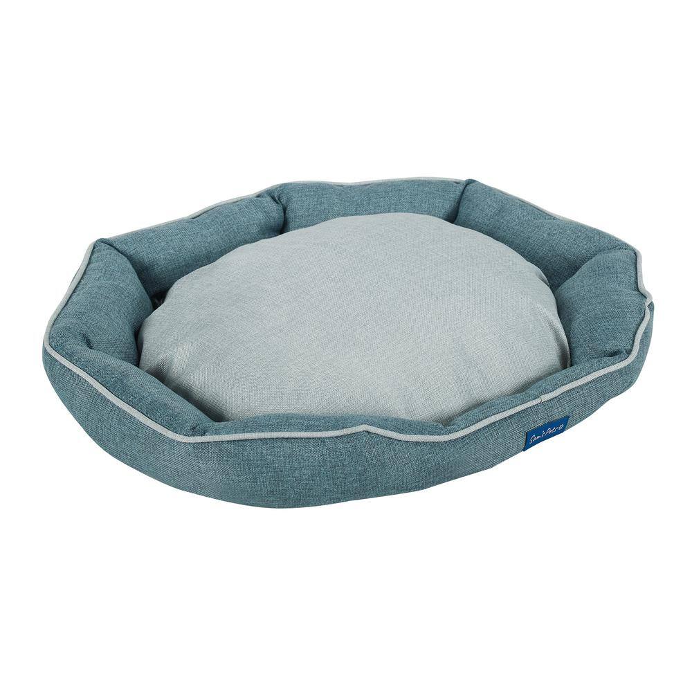 Sam's Pets Arthur Large Teal Hexagon Dog Bed