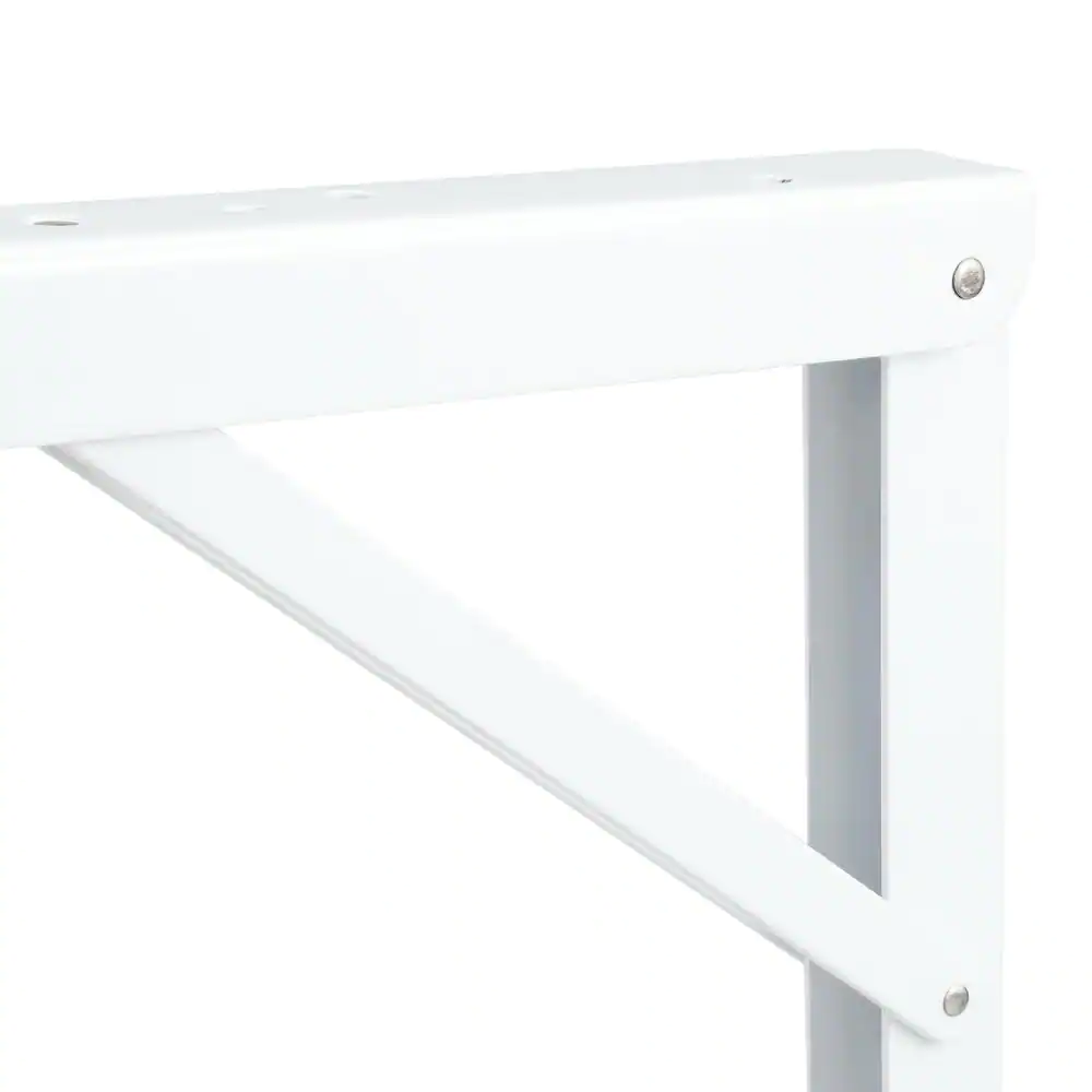 Knape & Vogt 16 in. Heavy Duty Folding Shelf Bracket in White