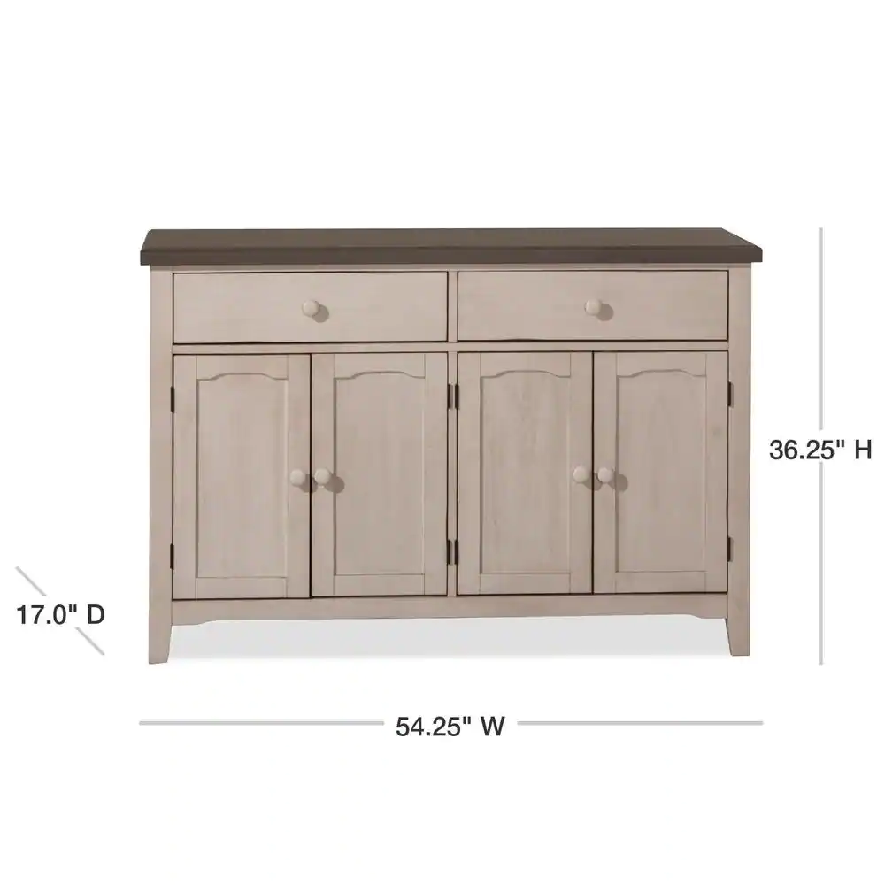 Hillsdale Furniture Clarion Sea White Server