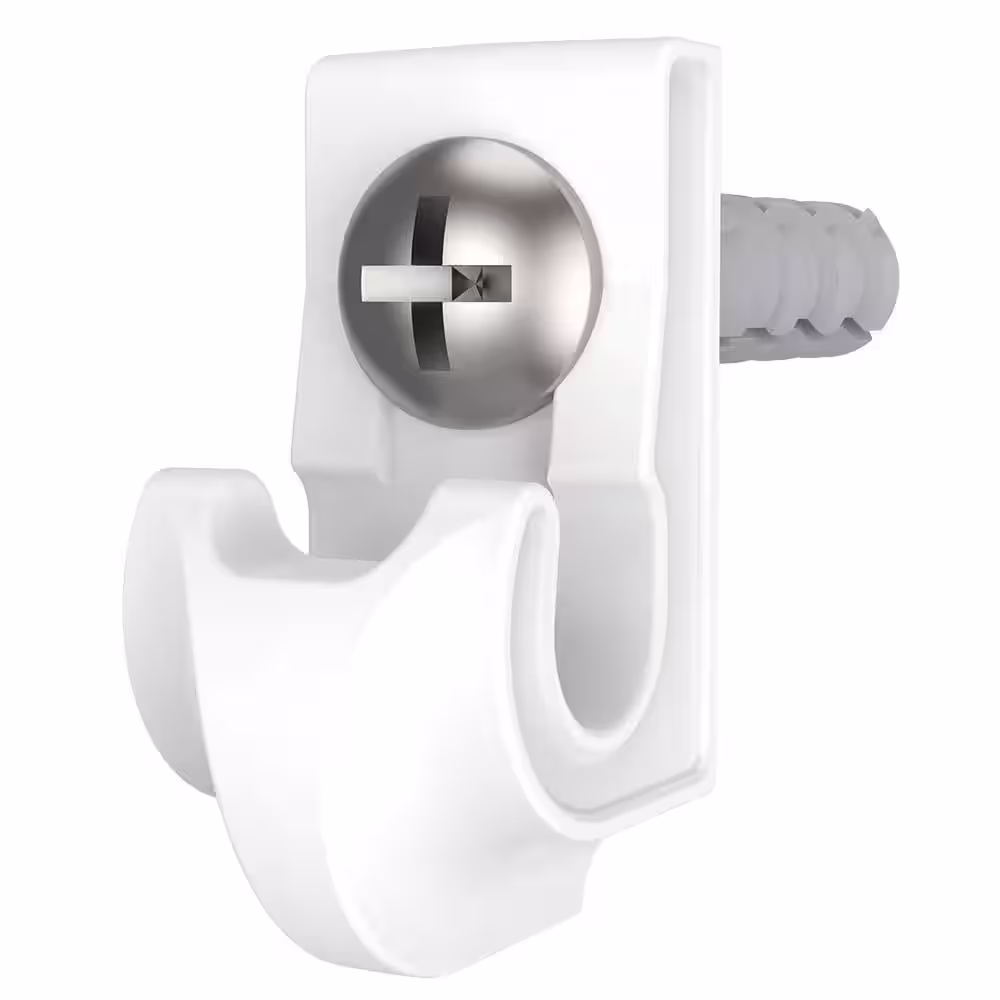 ClosetMaid SuperSlide 1 mm. White Shelf Clips (12-Pack)