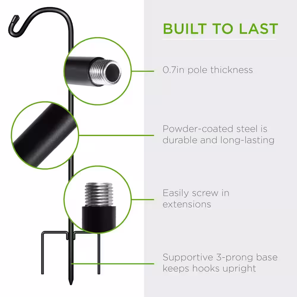 Best Choice Products 91 in. Garden Shepherd Hooks (Set of 2)