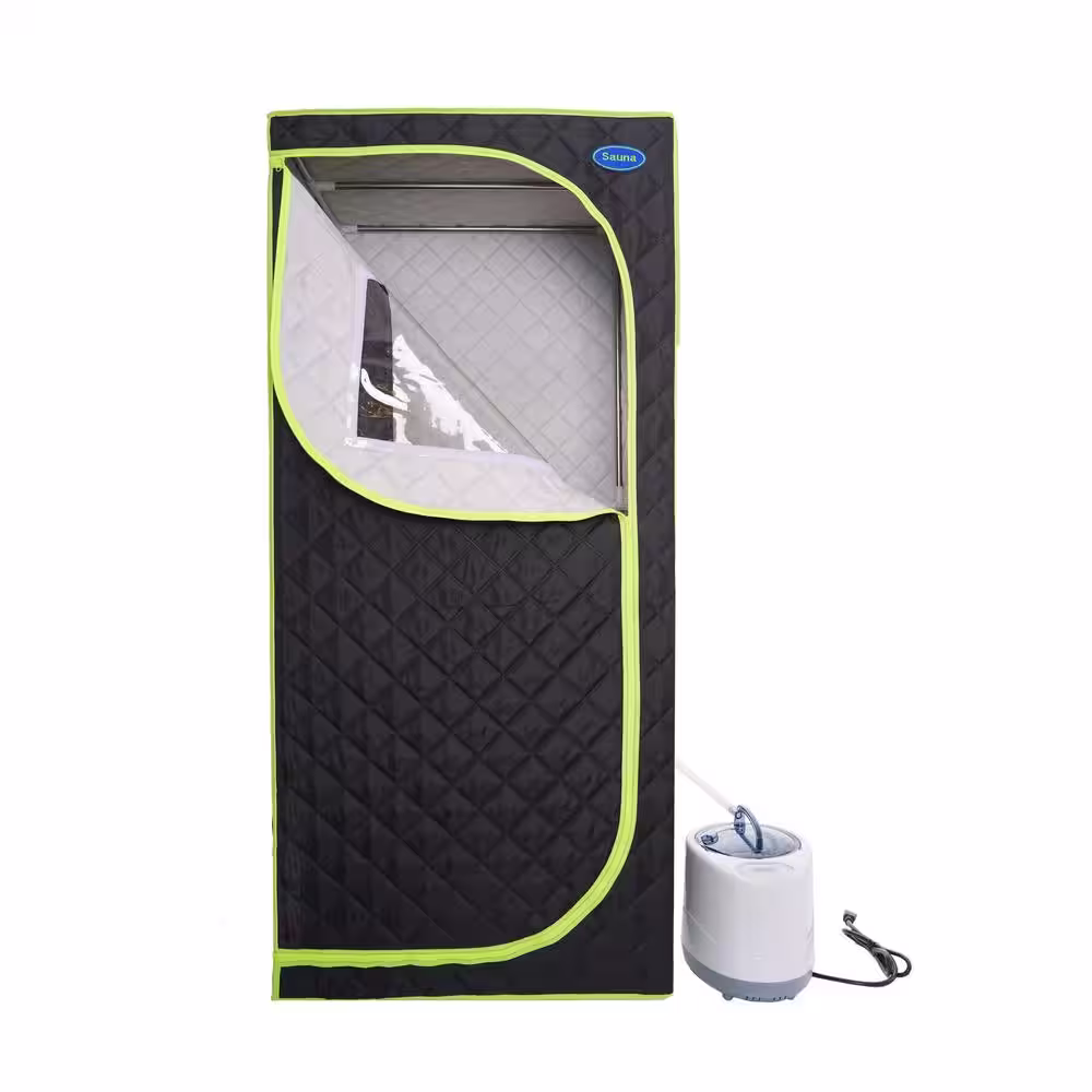 None 1-Person Steam Plus full-body Sauna with Foldable Chair