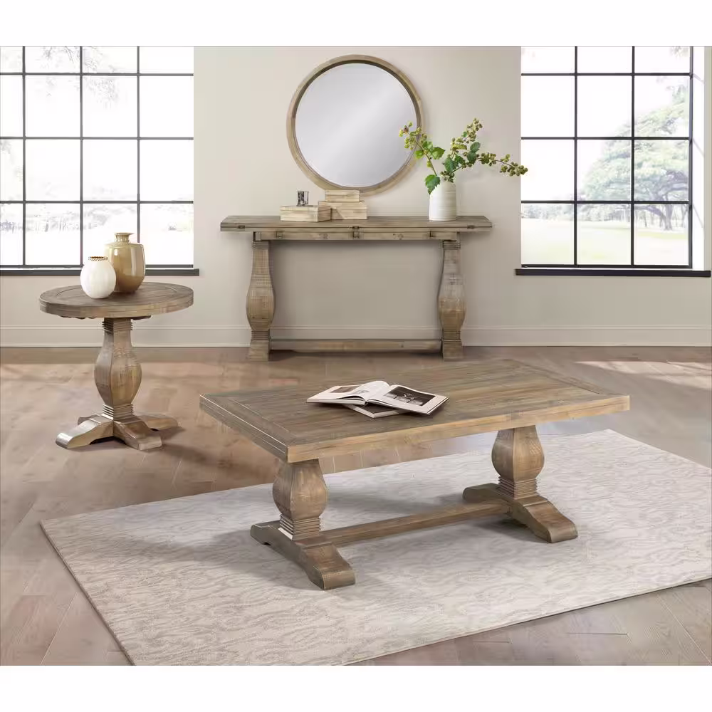 Martin Svensson Home Napa Reclaimed Natural Round End Table