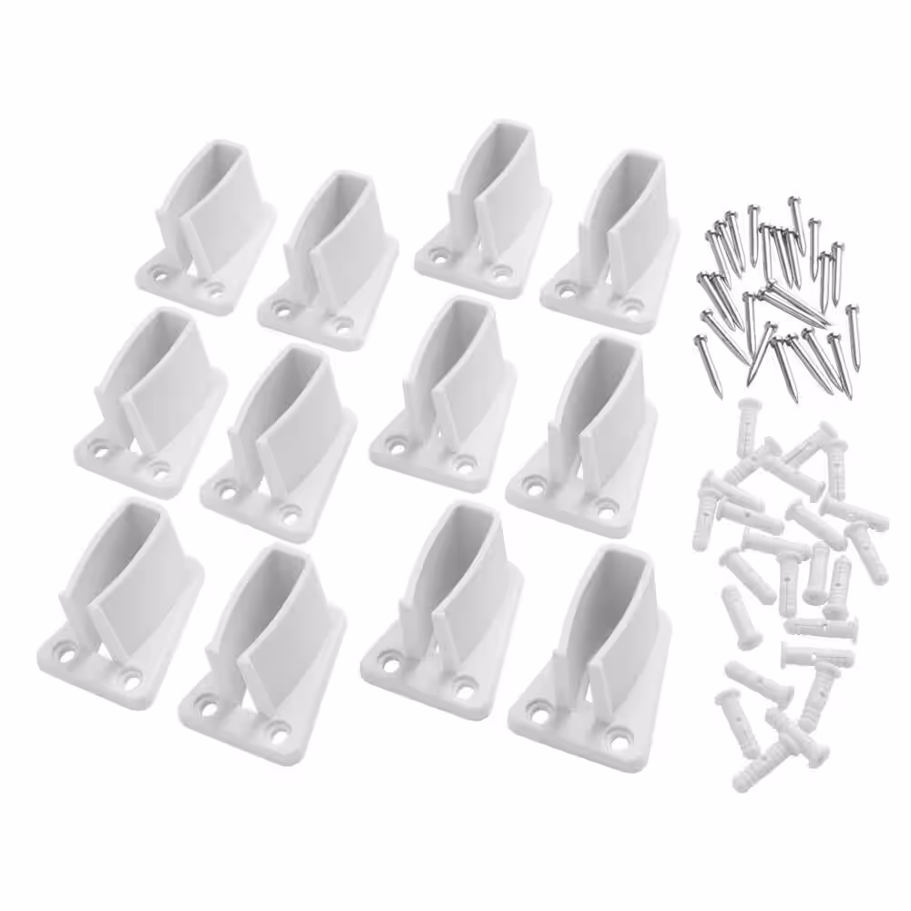 Everbilt Fixed Rod Shelf Wall Bracket (12-Pack)
