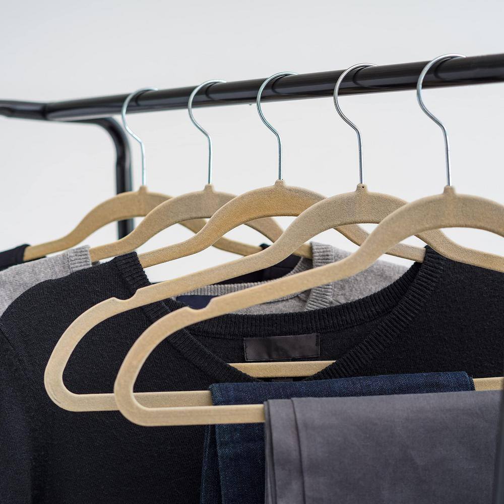 None Black Metal Garment Clothes Rack 25 in. W x 59 in. H